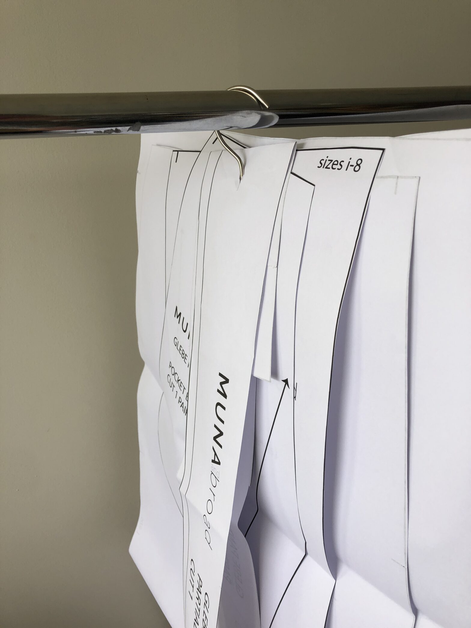 Hanging your sewing patterns ChCh sews